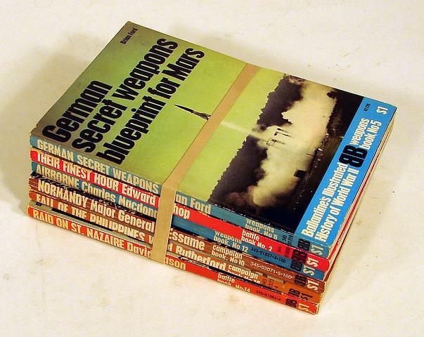 Appraisal: Lot of eight military reference volumes part of the Ballantine