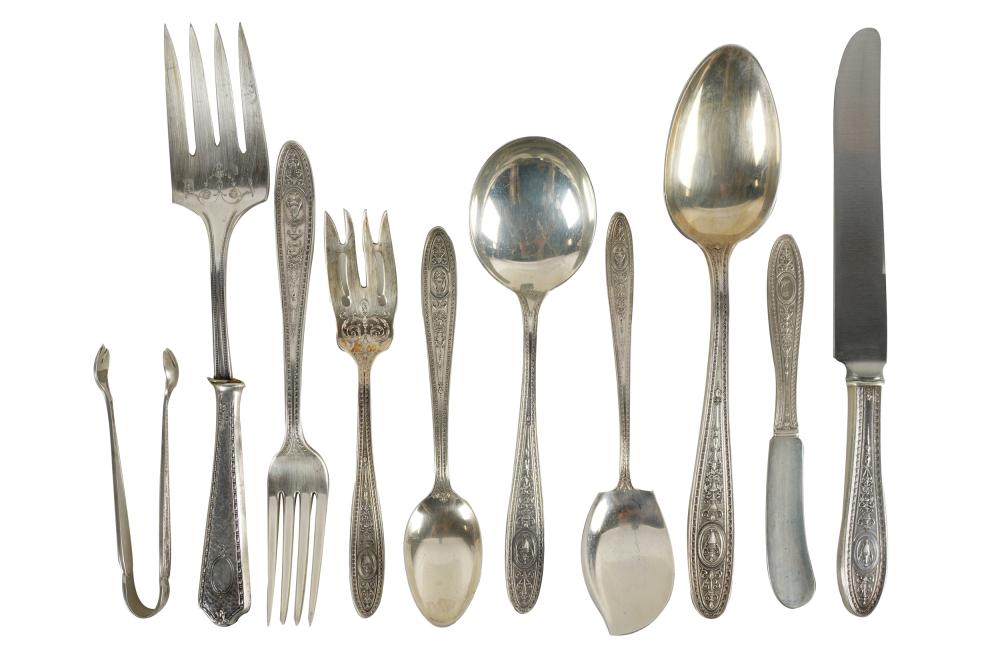 Appraisal: INTERNATIONAL STERLING SILVER FLATWARE SERVICE'Wedgwood pattern with maker's marks an