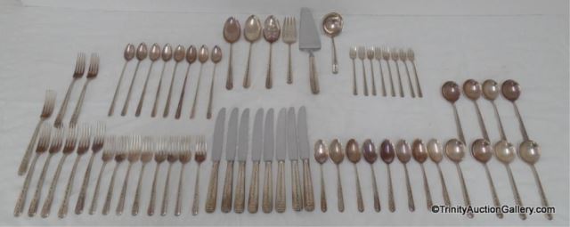 Appraisal: Towle Sterling Silver Rambler Rose Flatware Set Includes pieces pc