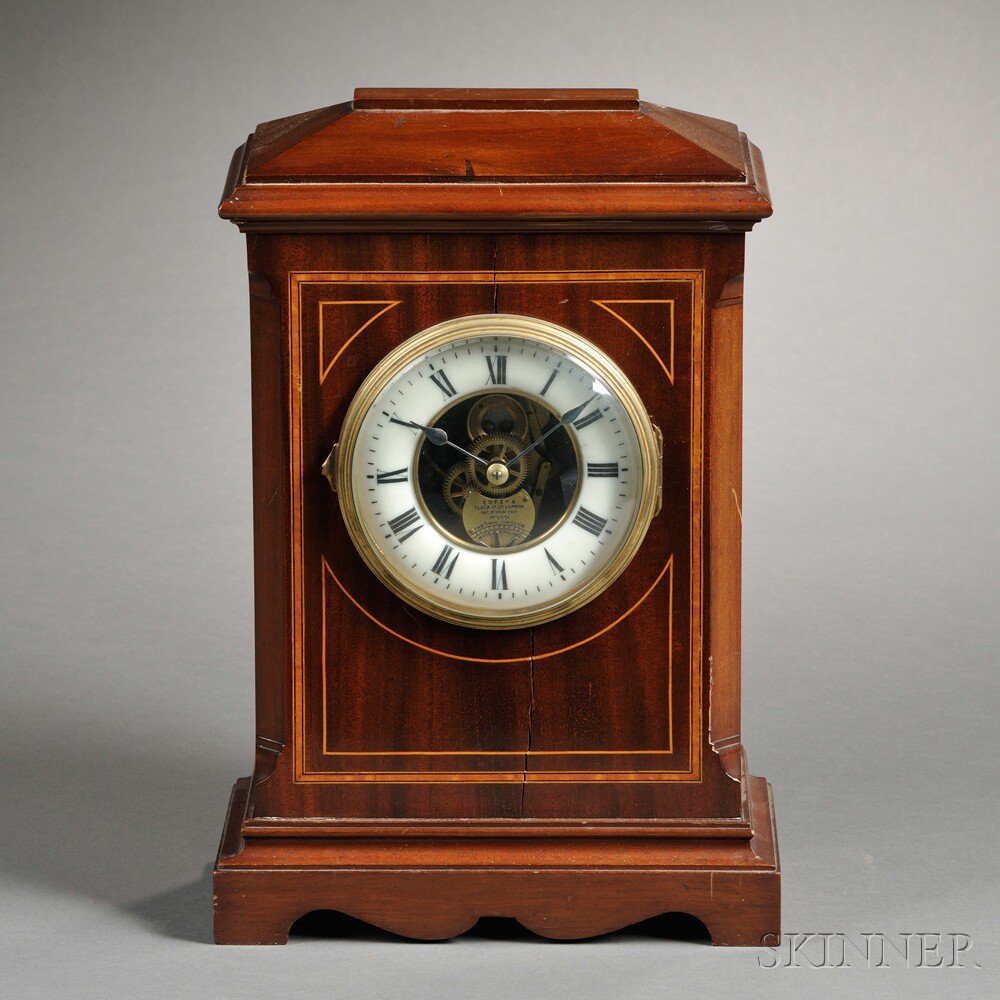 Appraisal: Eureka Clock Co Balance Wheel Electric Timepiece No London c