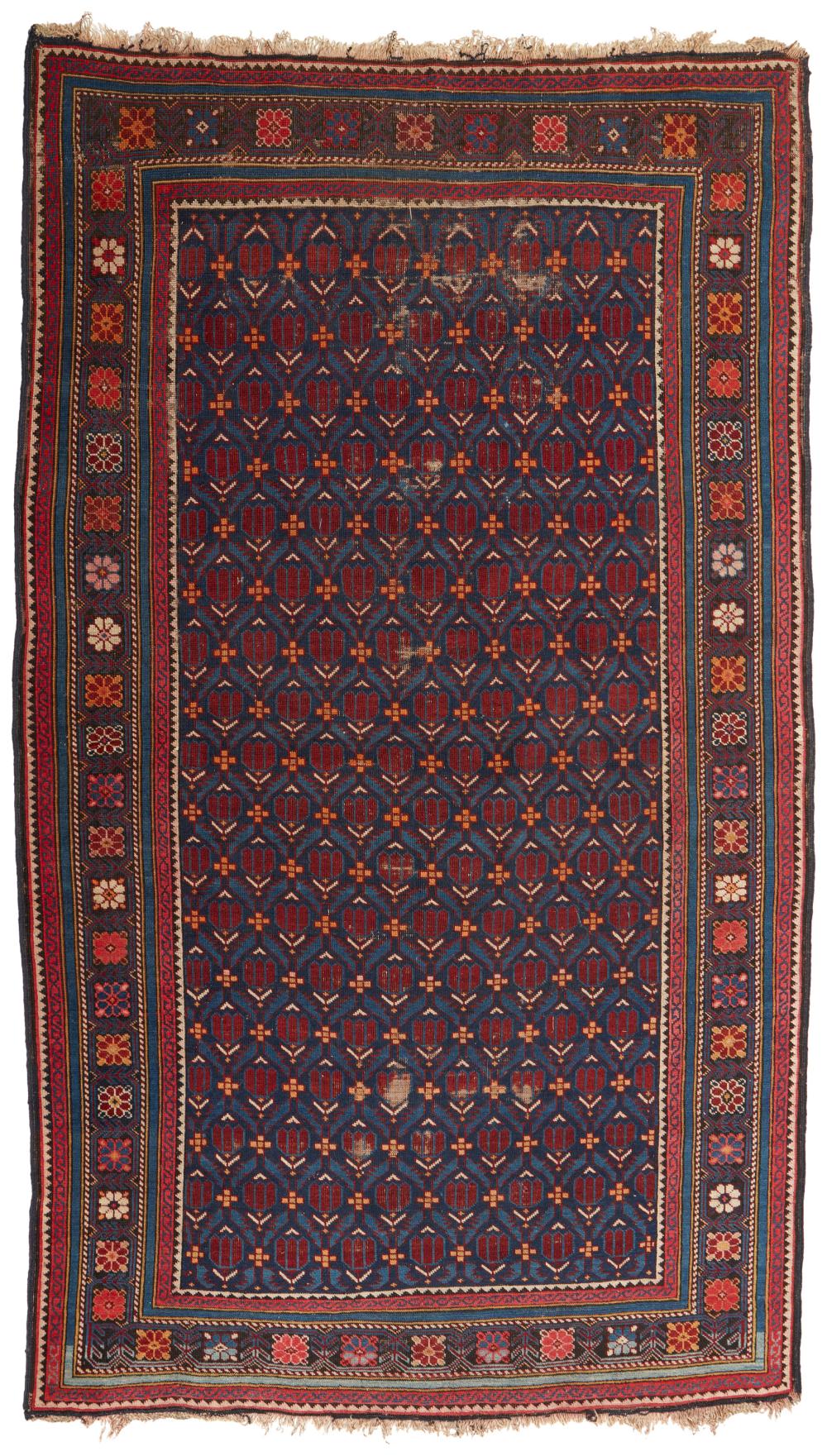 Appraisal: A Caucasian area rug First-Quarter th Century Wool on wool