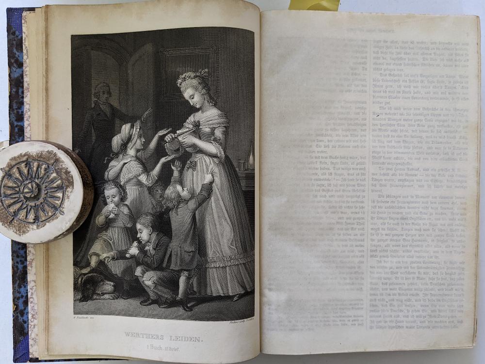 Appraisal: ANTIQUE GERMAN BOOK GOETHE'S ILLUSTRATED STUTTGARTThe provenance of this item