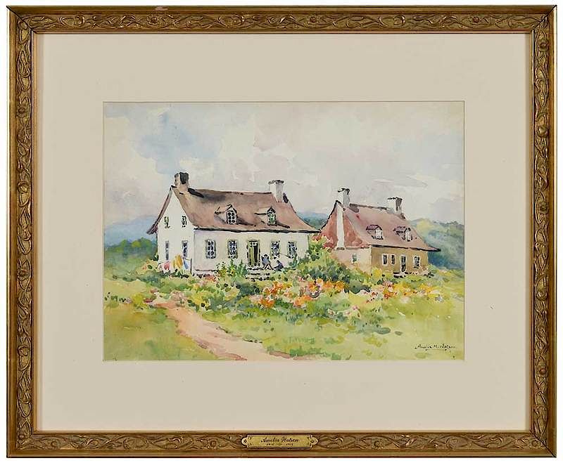 Appraisal: Amelia Montague Watson American - Canadian Farm signed lower right