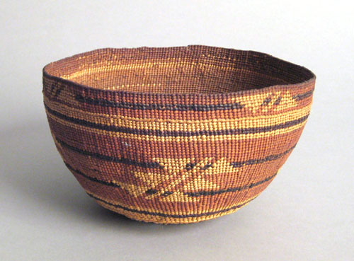 Appraisal: Northern California twined basketry bowl ca h dia