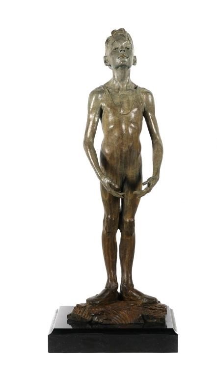 Appraisal: RICHARD MACDONALD FIRST POSITION SCULPTUREBronze sculputre by Richard MacDonald titled