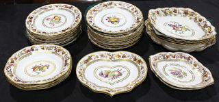 Appraisal: lot of Derby porcelain partial dessert service lot of Derby