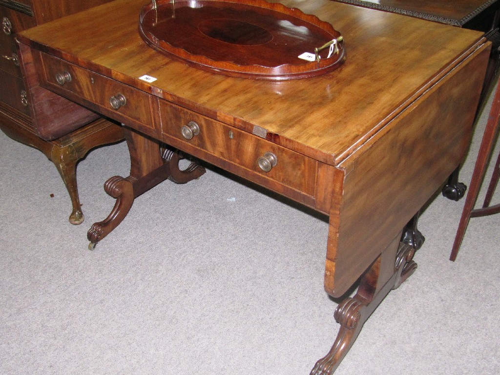 Appraisal: Regency mahogany sofa table