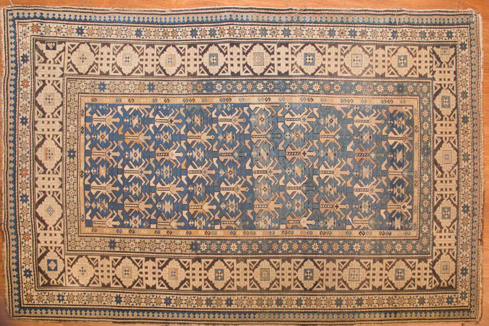 Appraisal: Antique Shirvan rug approx x Caucasus circa Condition Some wear