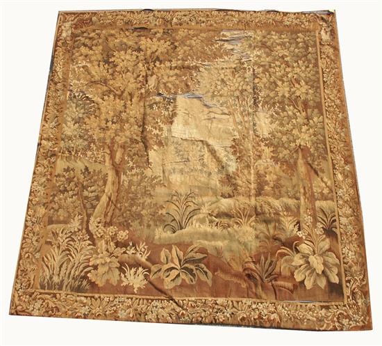 Appraisal: FRENCH TAPESTRY PANEL th century height feet inches width feet