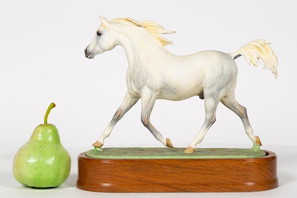 Appraisal: Royal Worcester Arab Stallion on Base Doris Lindner for Royal