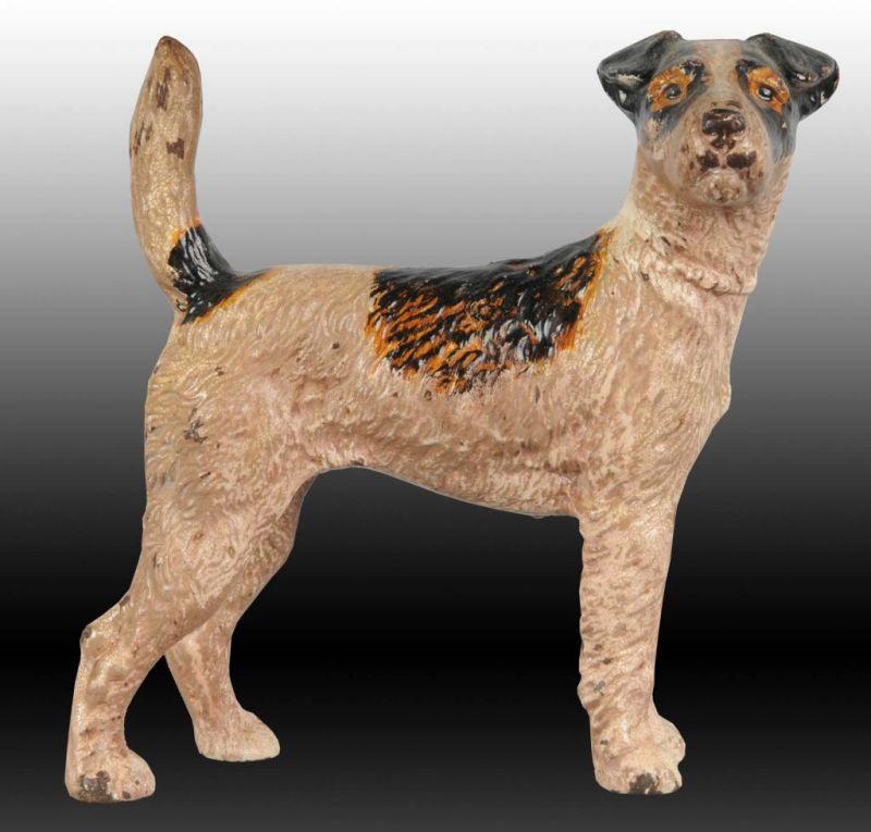 Appraisal: Wirehaired Fox Terrier Dog Cast Iron Doorstop Description Made by