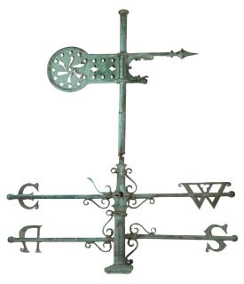 Appraisal: BELLE EPOCH WEATHERVANE Circa Copper Weathervane salvaged from a South