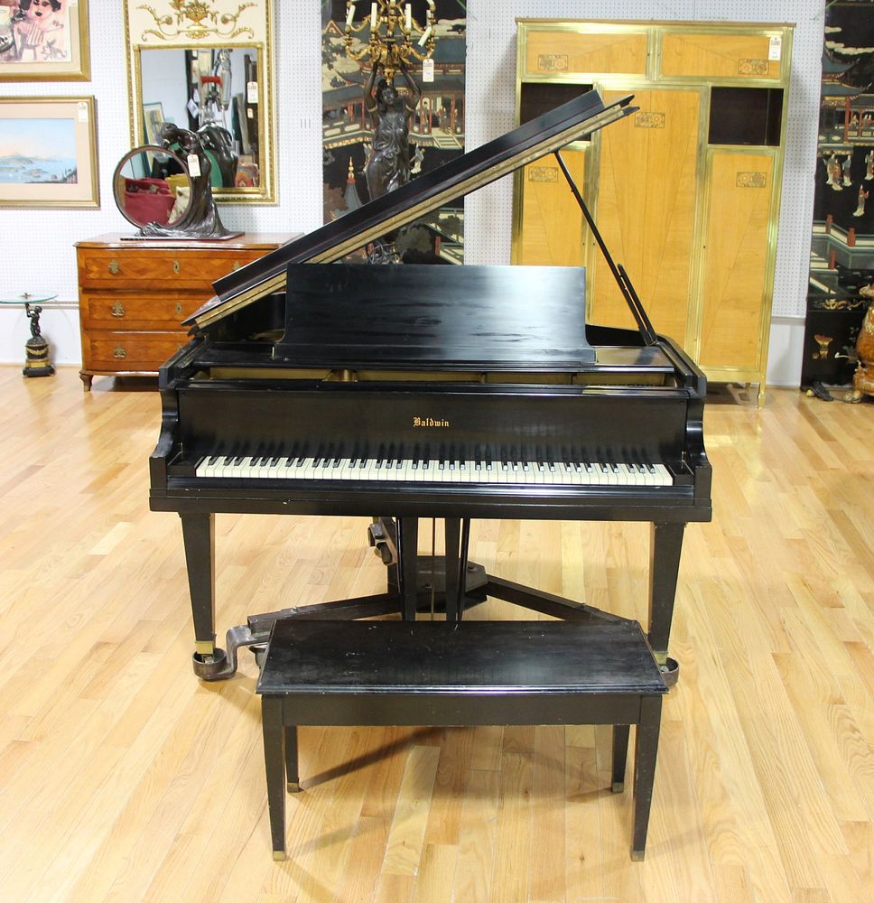 Appraisal: Baldwin Ebonised Baby Grand piano Serial M From na Rye