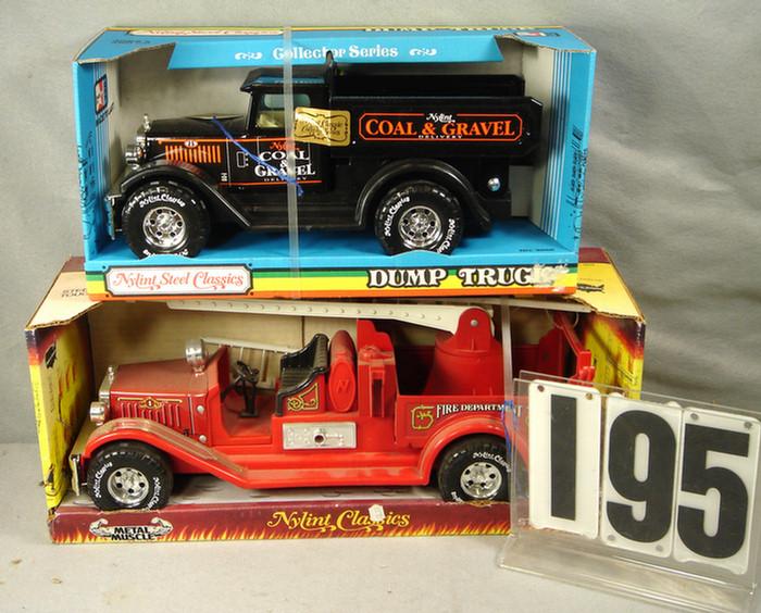 Appraisal: Lot of Nylint Trucks mint in original box Hook n