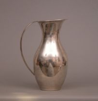 Appraisal: Sterling Pitcher Mexico Graceful sterling silver pitcher Design features a