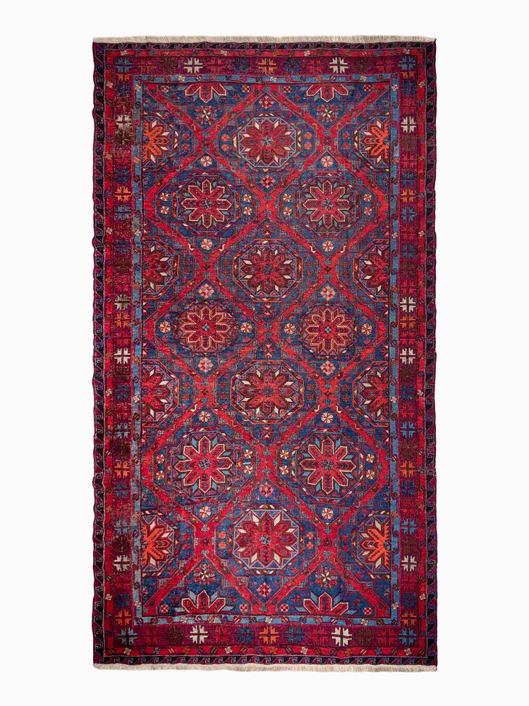 Appraisal: A Caucasian Soumak Wool Rug A Caucasian Soumak Wool Rug