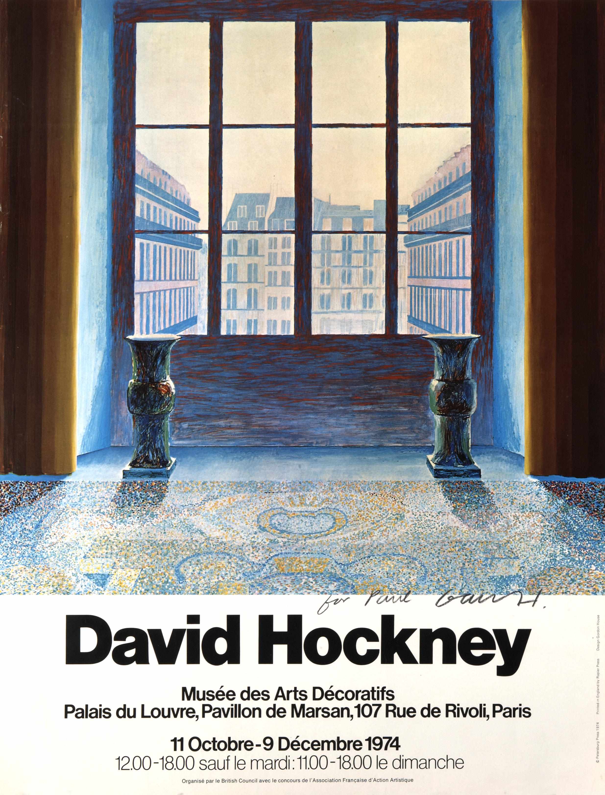 Appraisal: David Hockney British born The Nineteenth new York Festival David