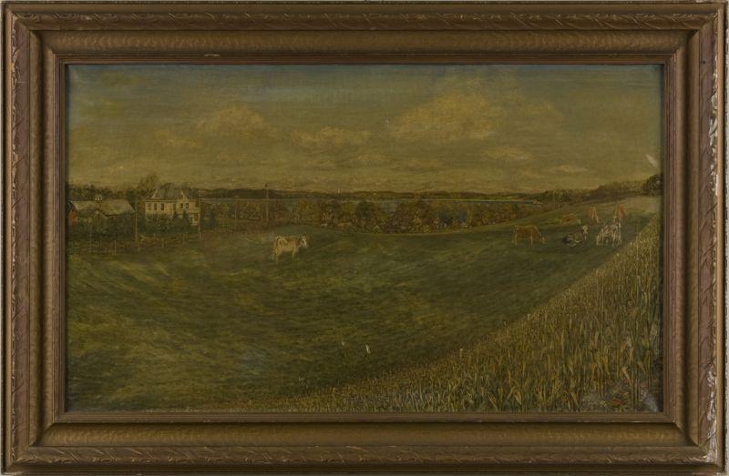 Appraisal: Martin Jacobsen Am early th c Rural View oil on