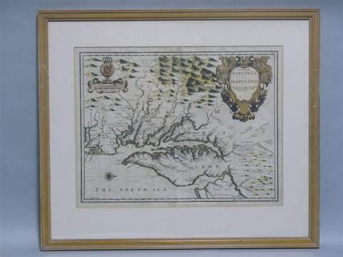 Appraisal: A MAP OF VIRGINIA AND MARYLAND' Seventeenth century probably one