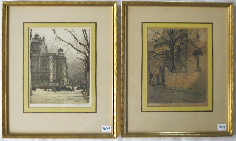 Appraisal: ROBERT KASIMIR TWO ETCHINGS AND AQUATINTS Austria - The Opera