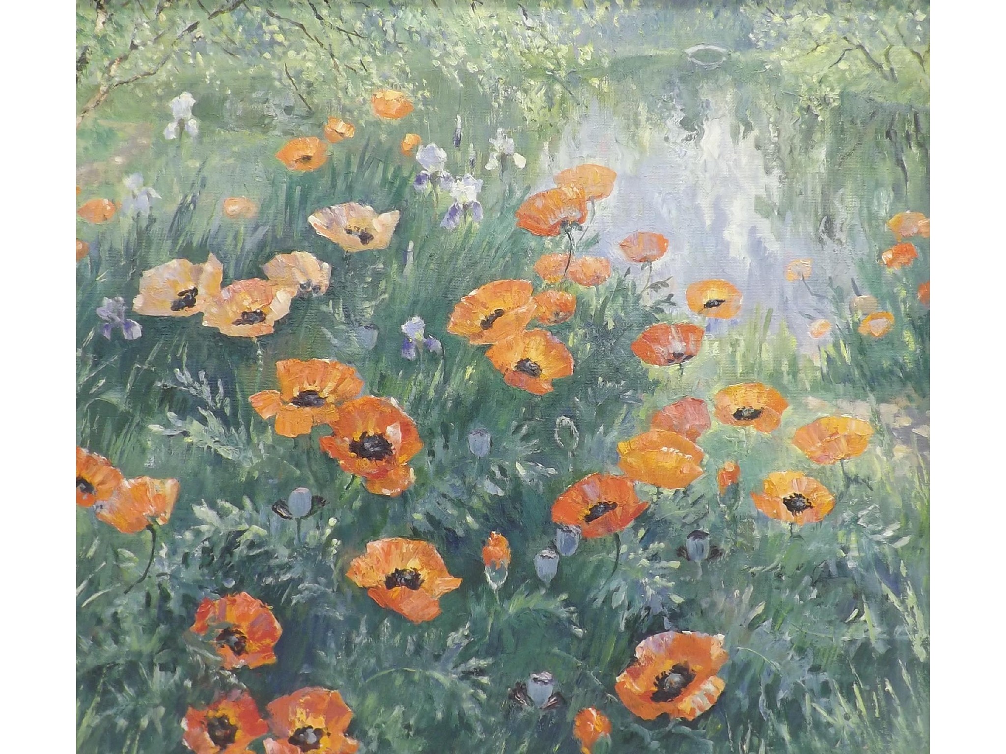 Appraisal: Ekaterina Smirnova b Russian - poppy field signed and inscribed