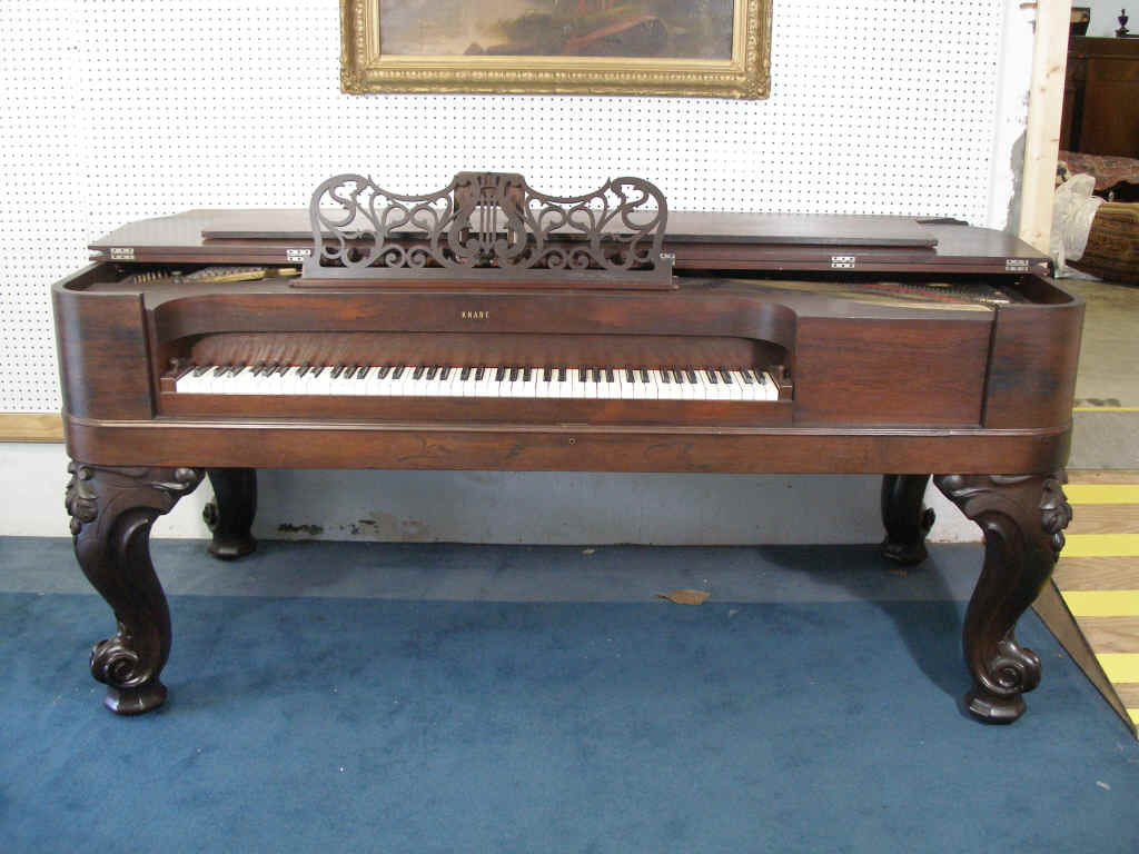 Appraisal: Square Grand Knabe Piano - rosewood w rosewood veneers The