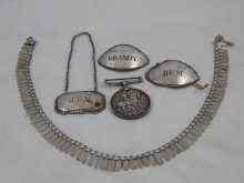 Appraisal: A mixed lot A white metal tests silver necklace a