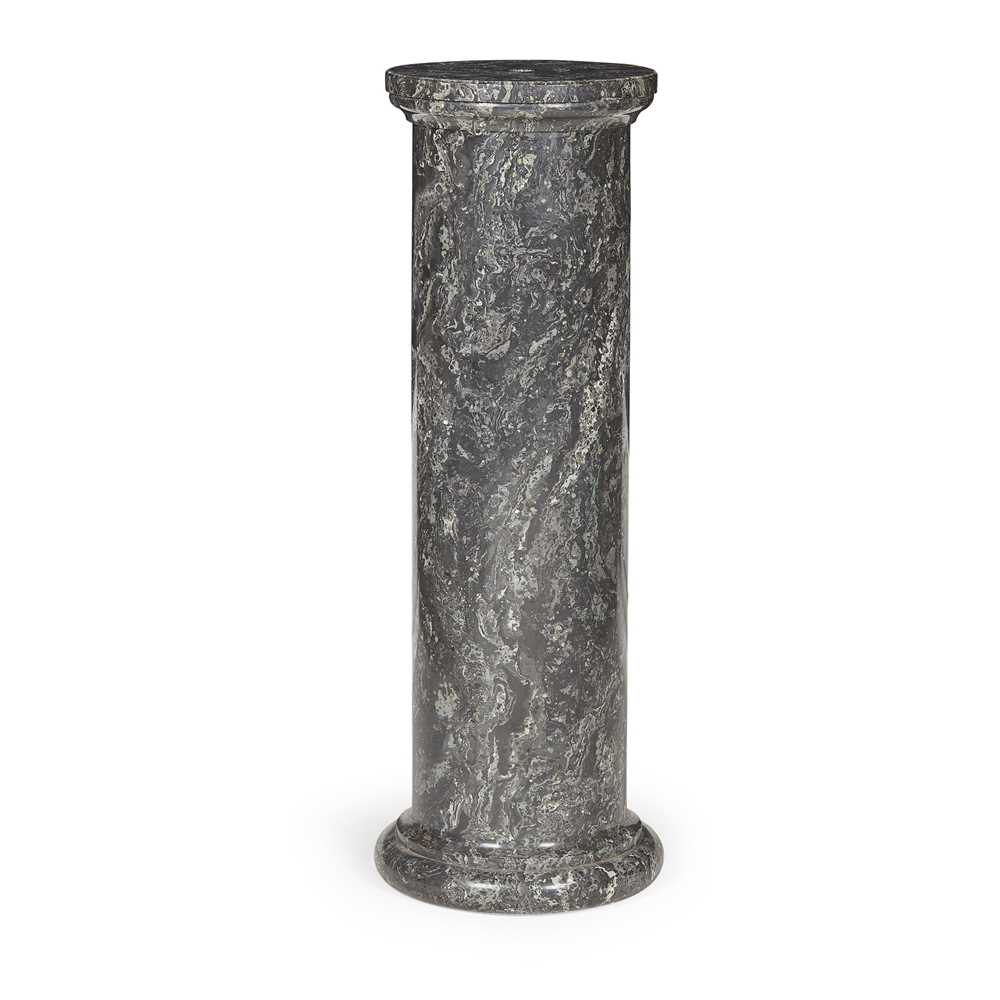 Appraisal: SCAGLIOLA COLUMN TH CENTURY of Doric form simulating green serpentine