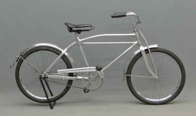 Appraisal: C Monark Silver King balloon bicycle Retains stepped stainless steel