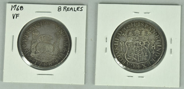 Appraisal: Eight Reales Coin - Mexico SpainNice VF grade with solid