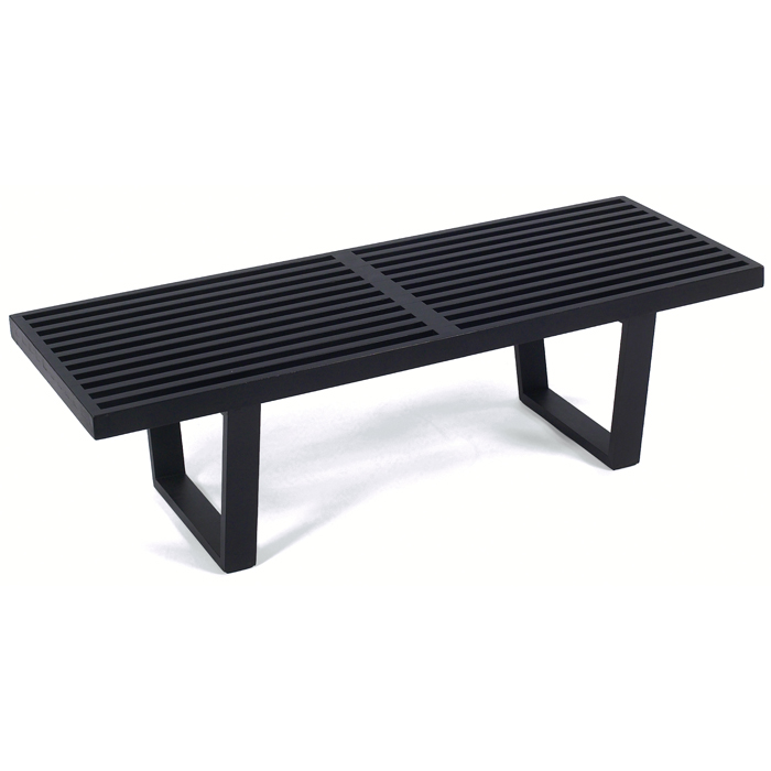 Appraisal: George Nelson Platform bench by Herman Miller s ebonized birch