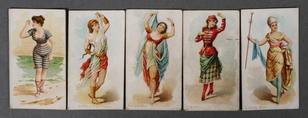 Appraisal: Four from the Dancing Women series and one Fancy Bather