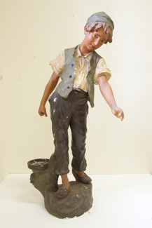 Appraisal: CHALKWARE FIGURE OF A BOY