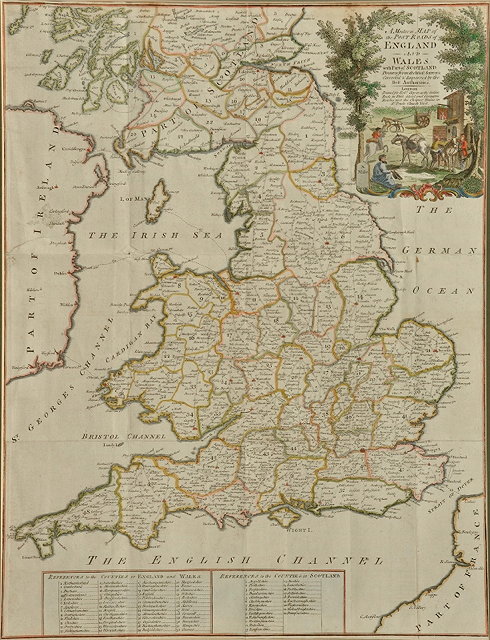 Appraisal: JOHN ELLIS'A Modern Map of the Post Roads of England