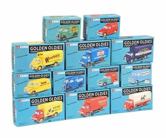 Appraisal: TWELVE CORGI GOLDEN OLDIES MODELS M BOXES M