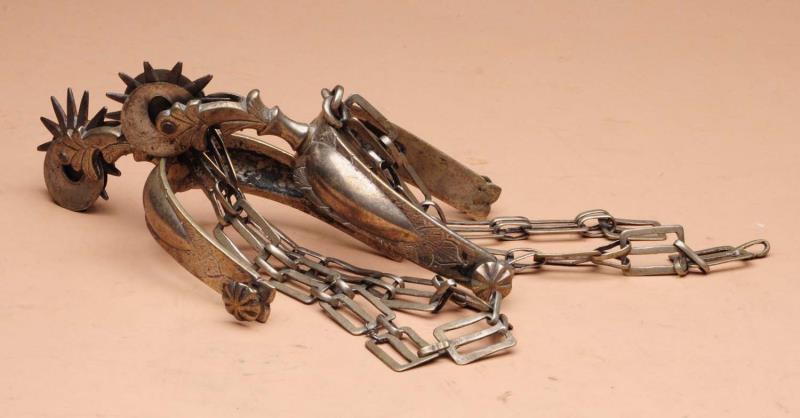 Appraisal: Pair of California Spurs This pair of spurs is unmarked