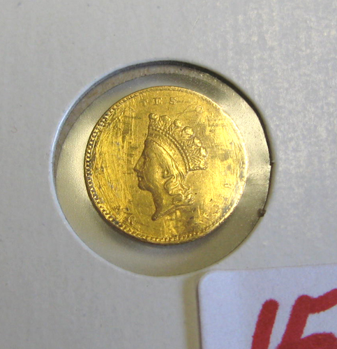 Appraisal: U S ONE DOLLAR GOLD COIN Liberty head variety type