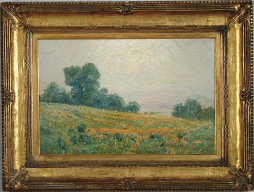 Appraisal: GRANVILLE SEYMOUR REDMOND American - WILD FLOWER HILLSIDE Large oil