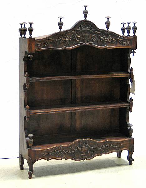 Appraisal: A Louis XVI style mahogany etagere th century height in