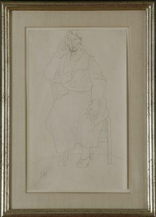 Appraisal: Attributed to Jan Matulka American - Study of Lida Pencil