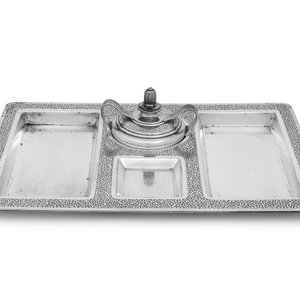 Appraisal: A Tiffany and Co Silver Smoking Tray New York NY