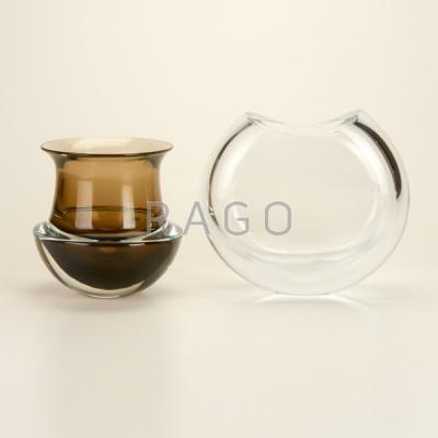 Appraisal: CARLO MORETTI PINO SIGNORETTO Two glass vases Italy th c