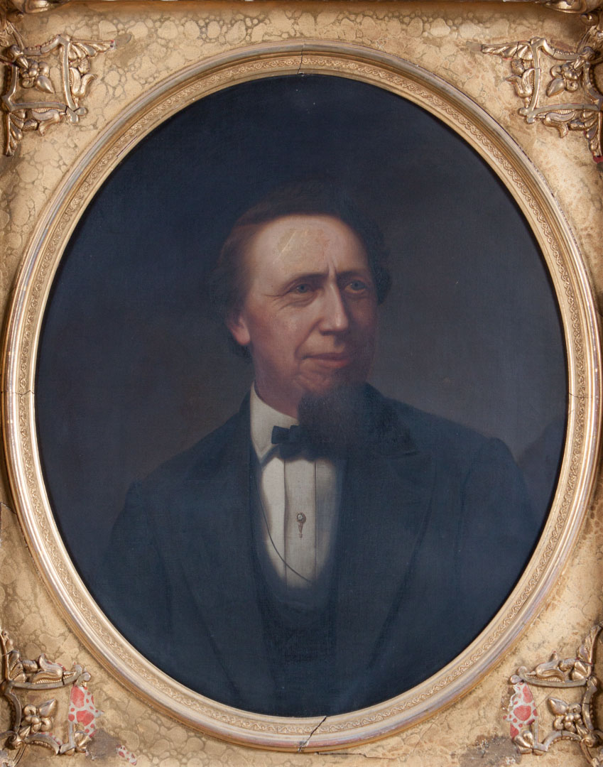 Appraisal: American School Portrait of Matthew Emory oil th century Portrait