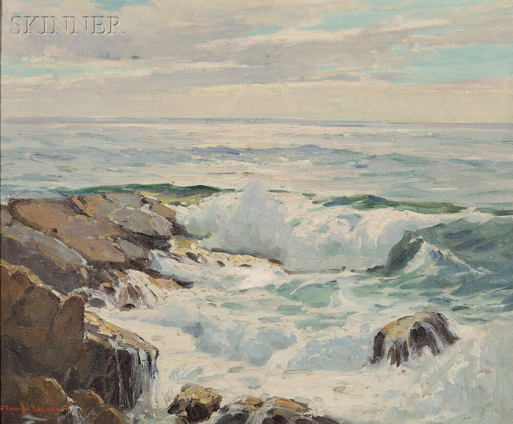 Appraisal: Camillo Adriani American th Century Crashing Waves Signed -Camillo Adriani