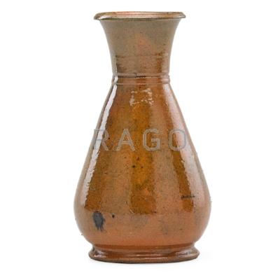 Appraisal: GEORGE OHR - Tall baluster vase with clear overglaze Biloxi