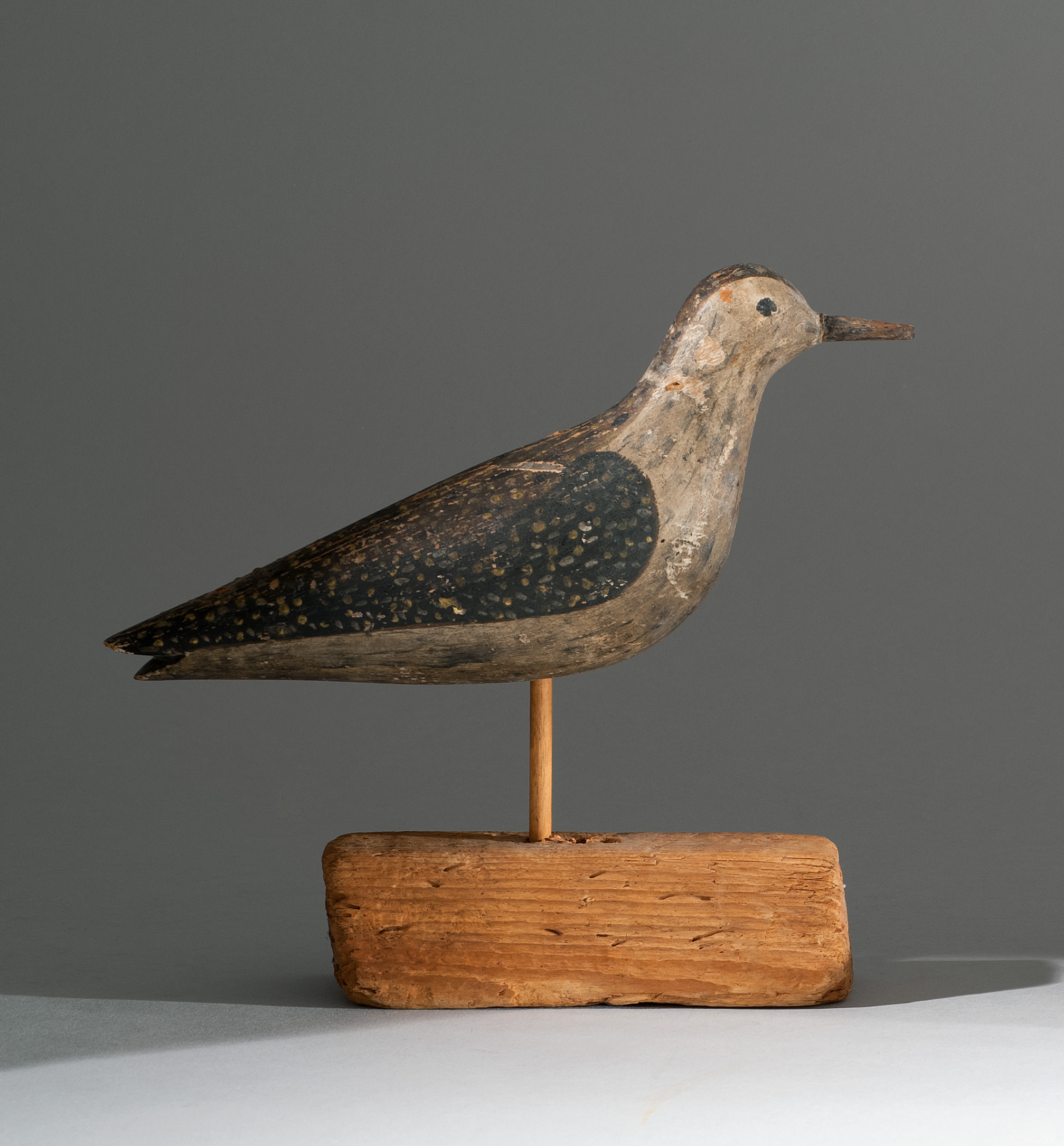 Appraisal: NANTUCKET GOLDEN PLOVER DECOY Maker unknown Retains original paint with