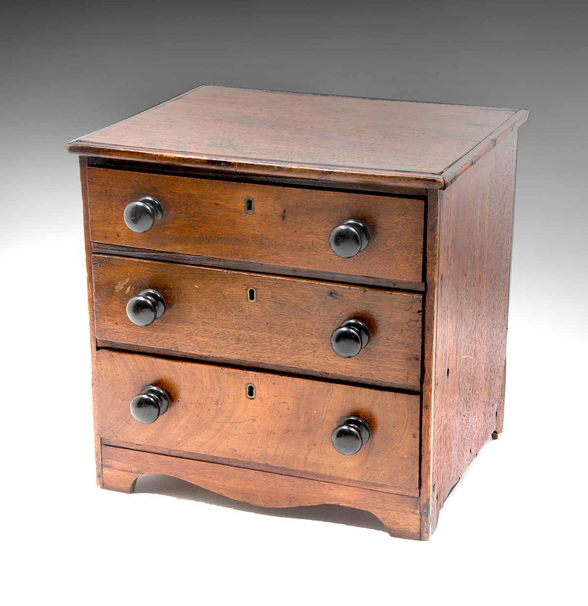 Appraisal: EARLY TH C - DRAWER MINIATURE CHEST Formerly a three