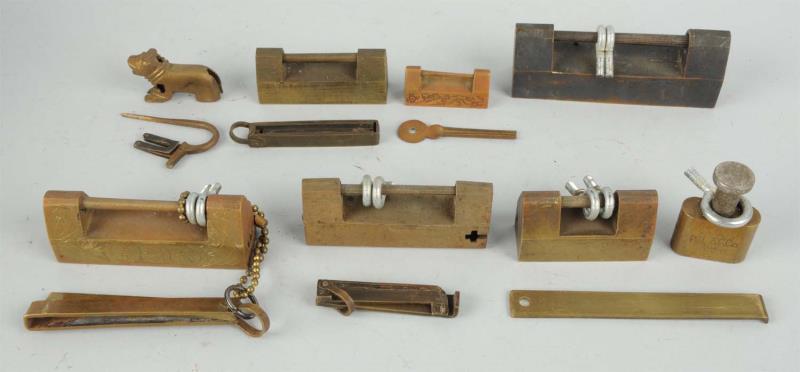 Appraisal: Lot of Bar Type Padlocks Several locks in this lot