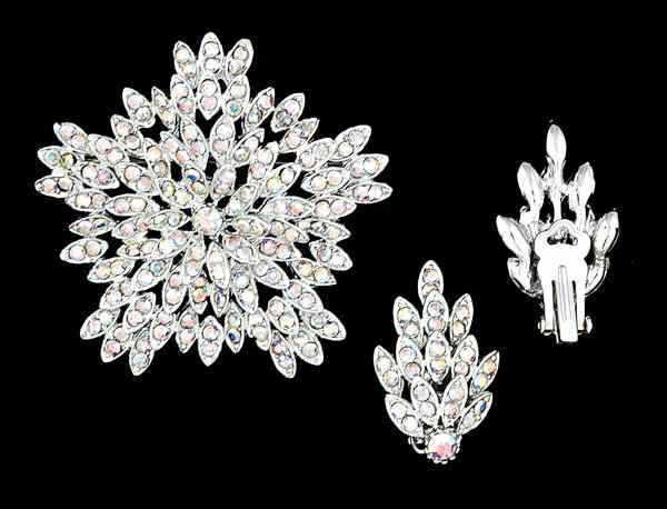 Appraisal: Winter Collection of Costume Jewelry A matching set of a