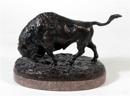 Appraisal: Continental bronze figure of a bull th century